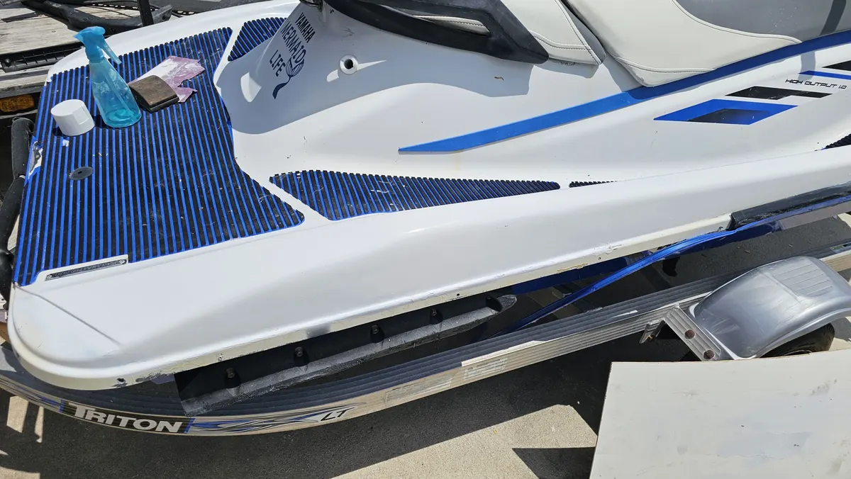Back of ski after repair